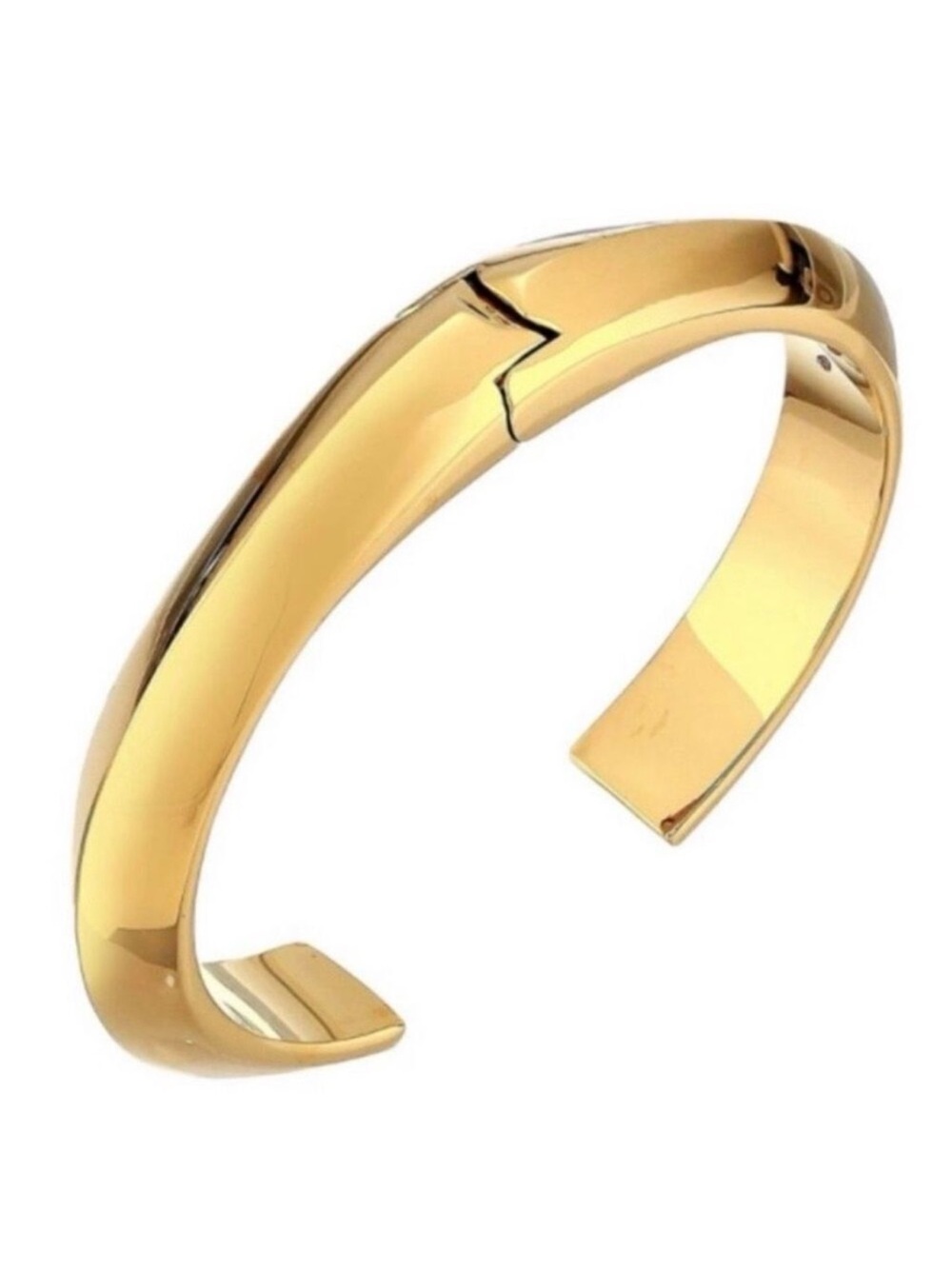 Kate Spade Gold Tone Hinged Cuff Bracelet